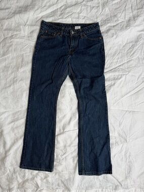 Levi’s Vintage Style 592 Dark Wash Straight Flare Jeans Size 10